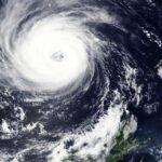 Global view of hurricane swirl