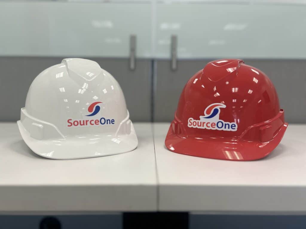 SourceOne Construction Hats.