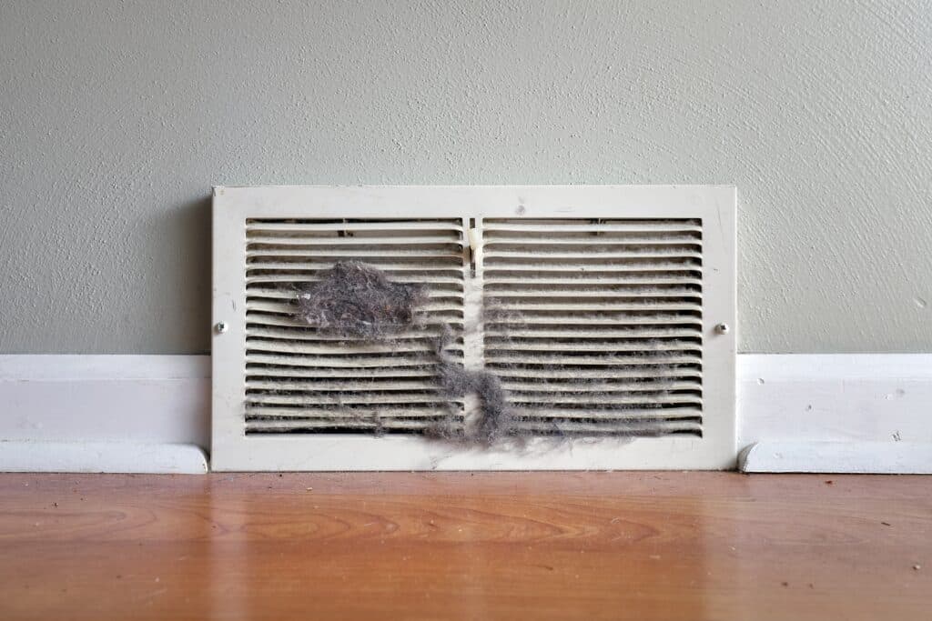 Picture of dirty air vent in fort lauderdale home