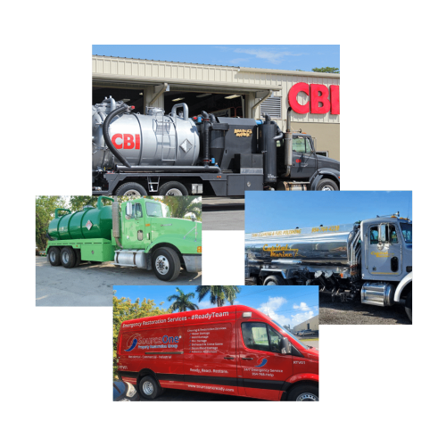 CBI family of companies Fleet trucks.